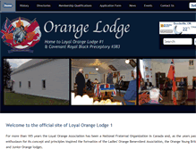 Tablet Screenshot of orangelodge.com